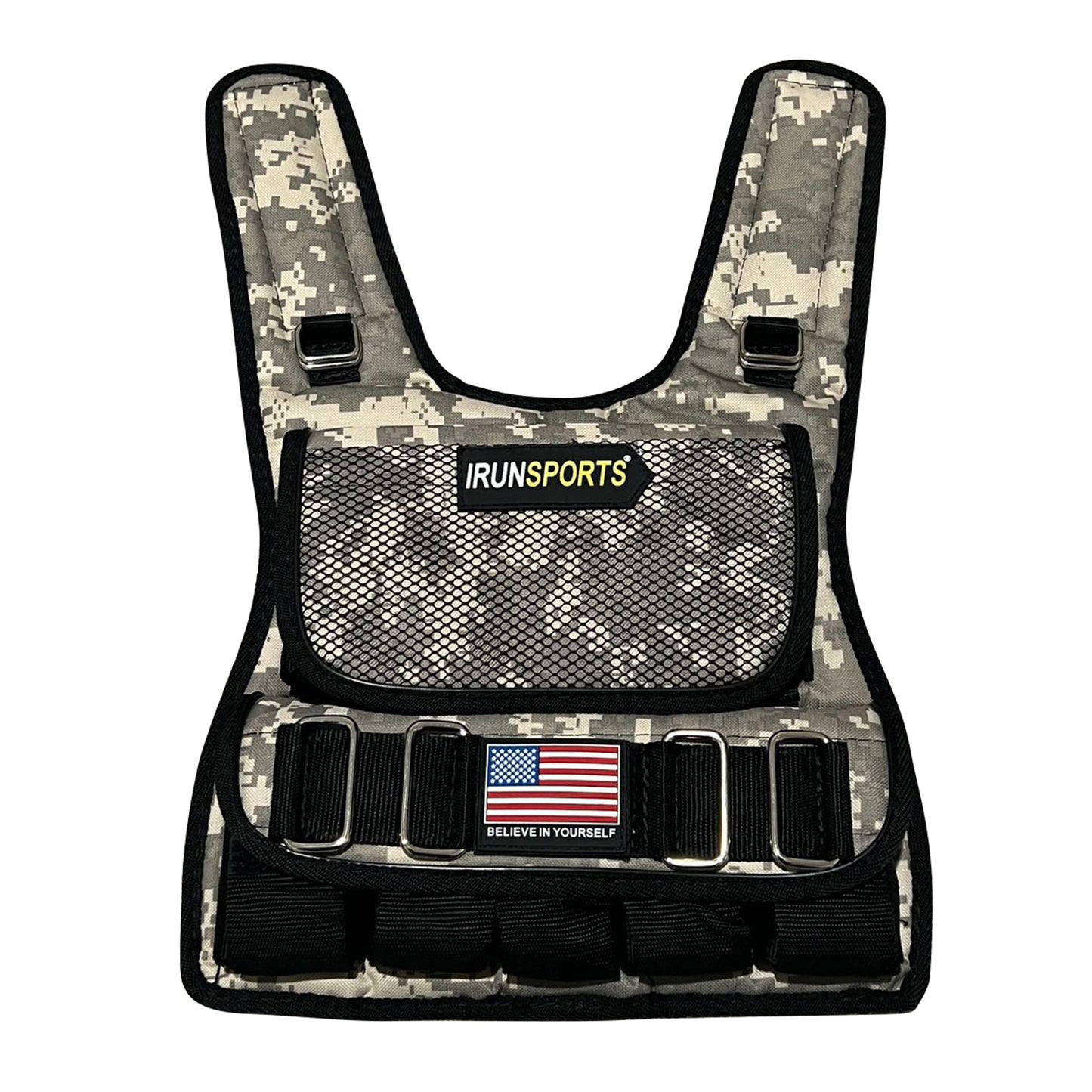 iRunsports Men's Weight Vest Camouflage