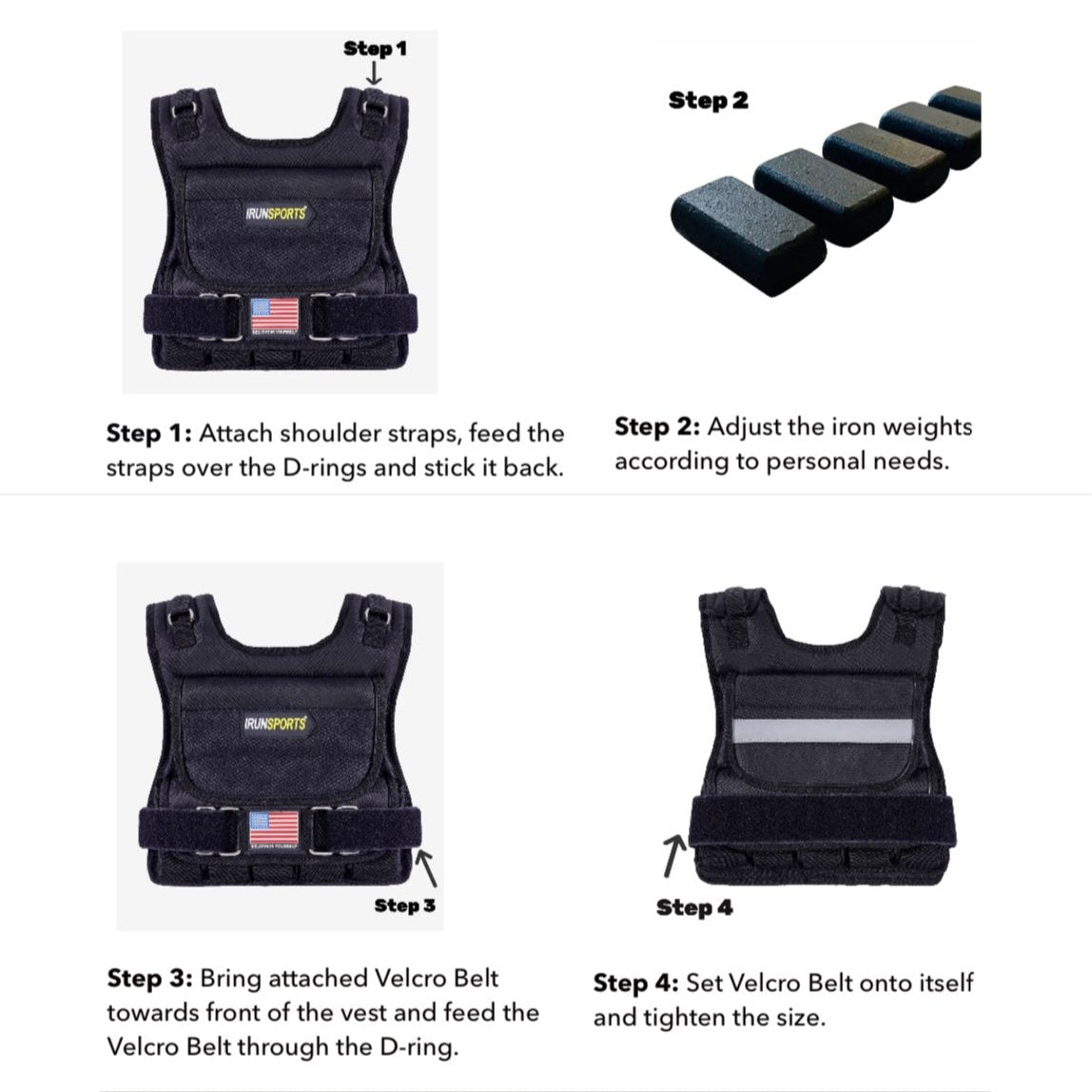 iRunsports Men's Weight Vest Camouflage